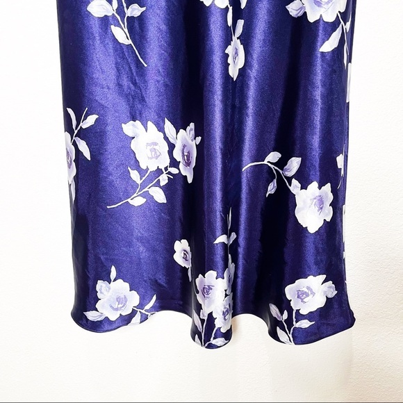 Vintage Halston Satin Peignoir Rose Maxi Sheer Feminine Dainty Dress - Picture 10 of 12